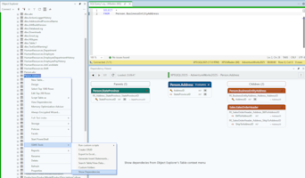 Open SQL Server table Dependency Viewer from Object Explorer
